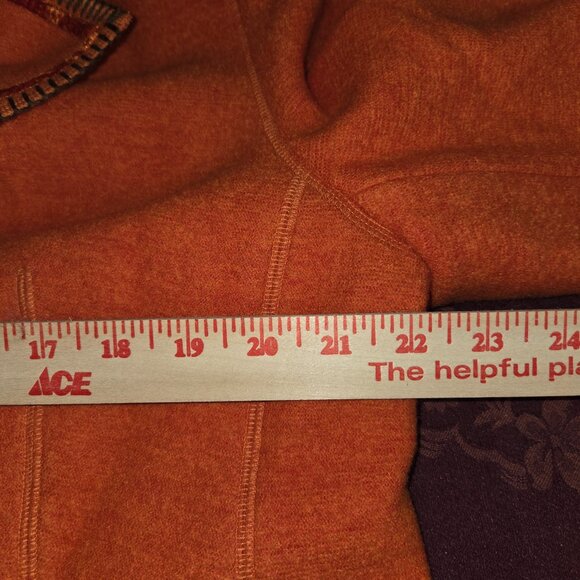 Basler Jeans Orange Viscose Beaded Embroidered Velvet Trimmed Blazer Size 44 - Picture 7 of 12